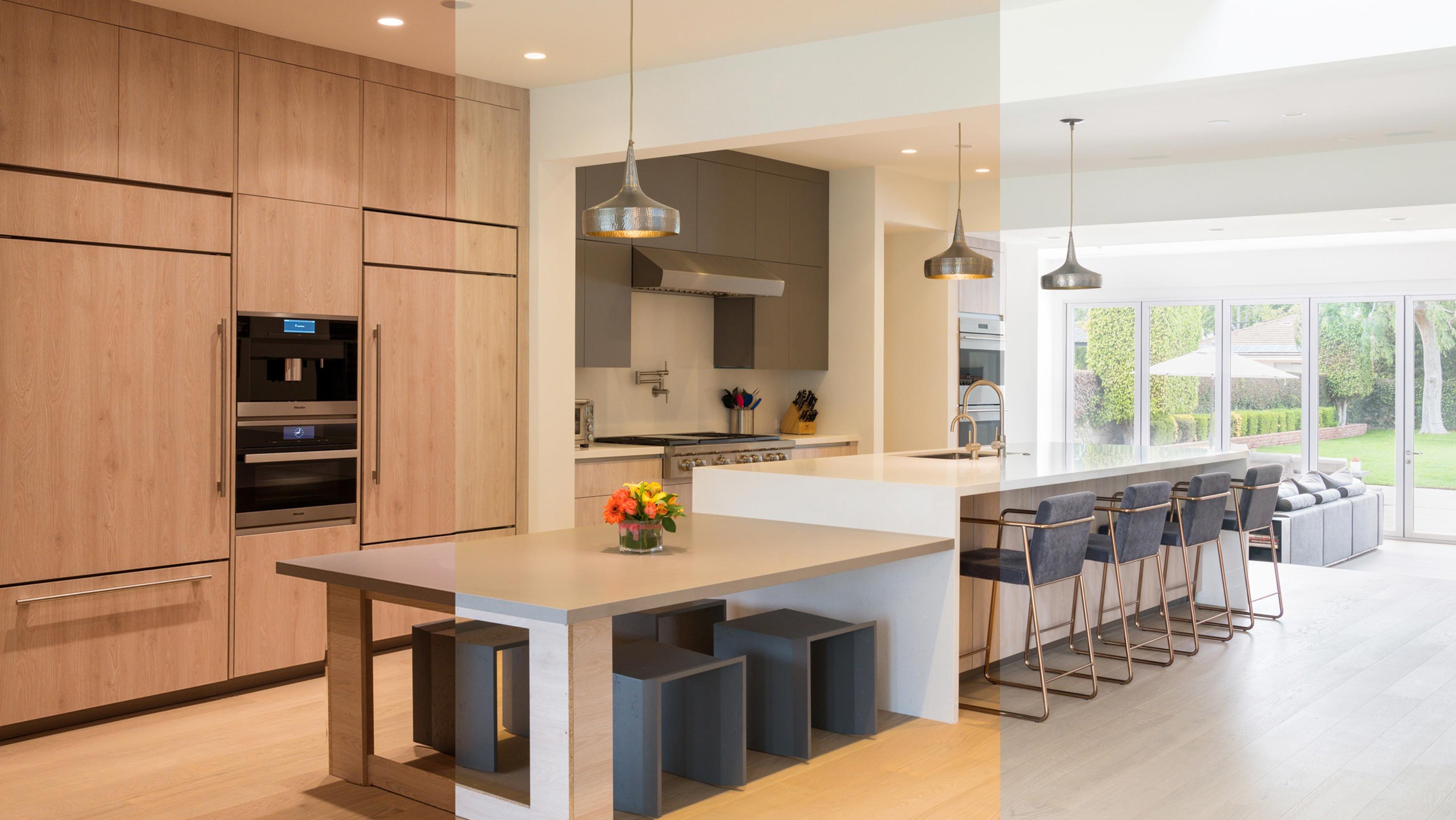 white kitchen with stove