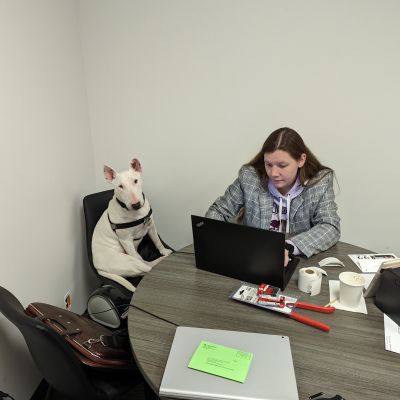 team photo in office